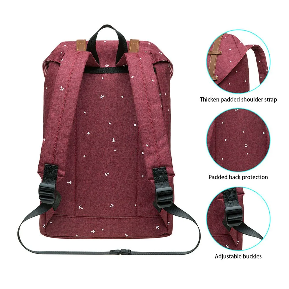 KAUKKO Backpack for city trips, EP6-5 ( Red / 17.8L )