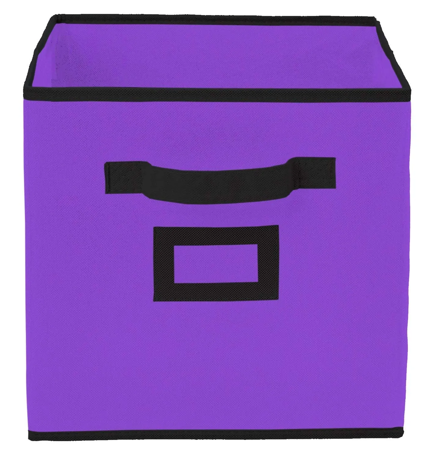 Kuber Industries Non Woven 2 Pieces Large Foldable Storage Organiser Cubes/Boxes (Coffee & Purple) - CTGTC35263