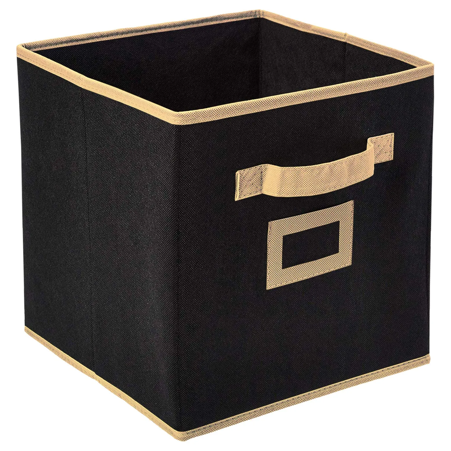Kuber Industries Non Woven 4 Pieces Small & Large Foldable Storage Organiser Cubes/Boxes (Black & Coffee & Pink & Purple) - CTGTC35353