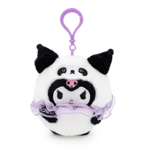 Kuromi Black Panda Mascot Plush Clip-On