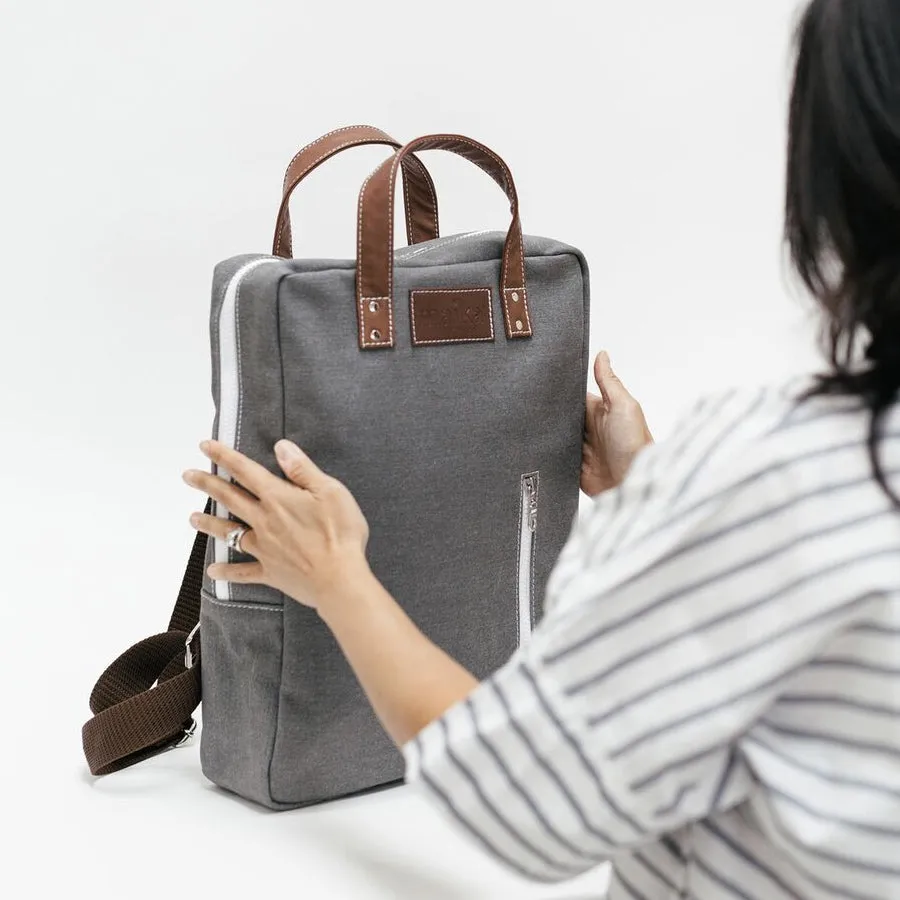 Laptop Backpack - Waxed Ash