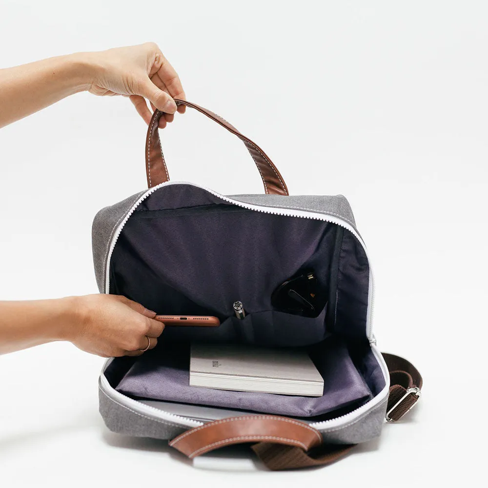 Laptop Backpack - Waxed Ash
