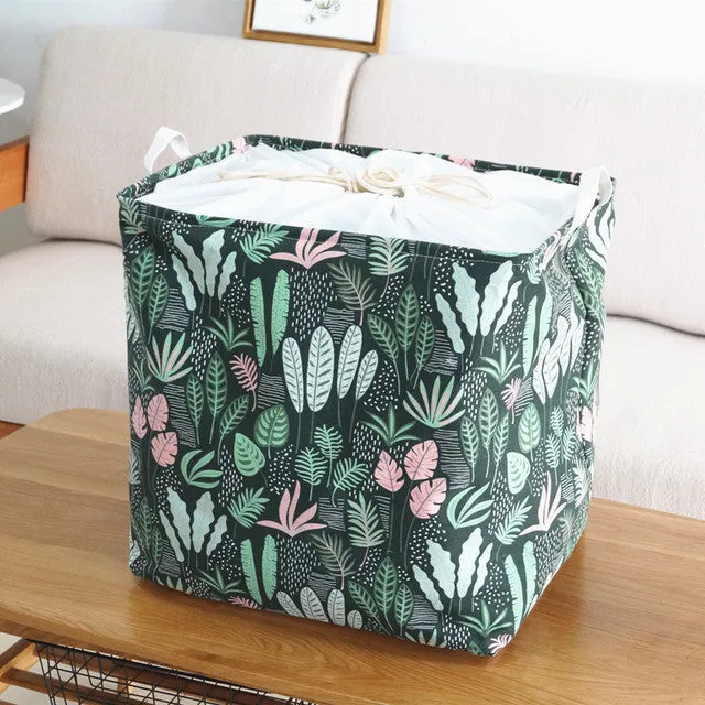 Large Capacity Cotton Foldable Laundry Basket