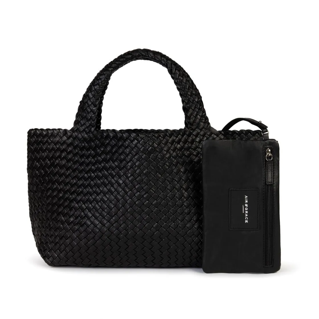 Lusso: Black Woven Leather Handbag - Pre-Order (Dispatch w/c 20/01)
