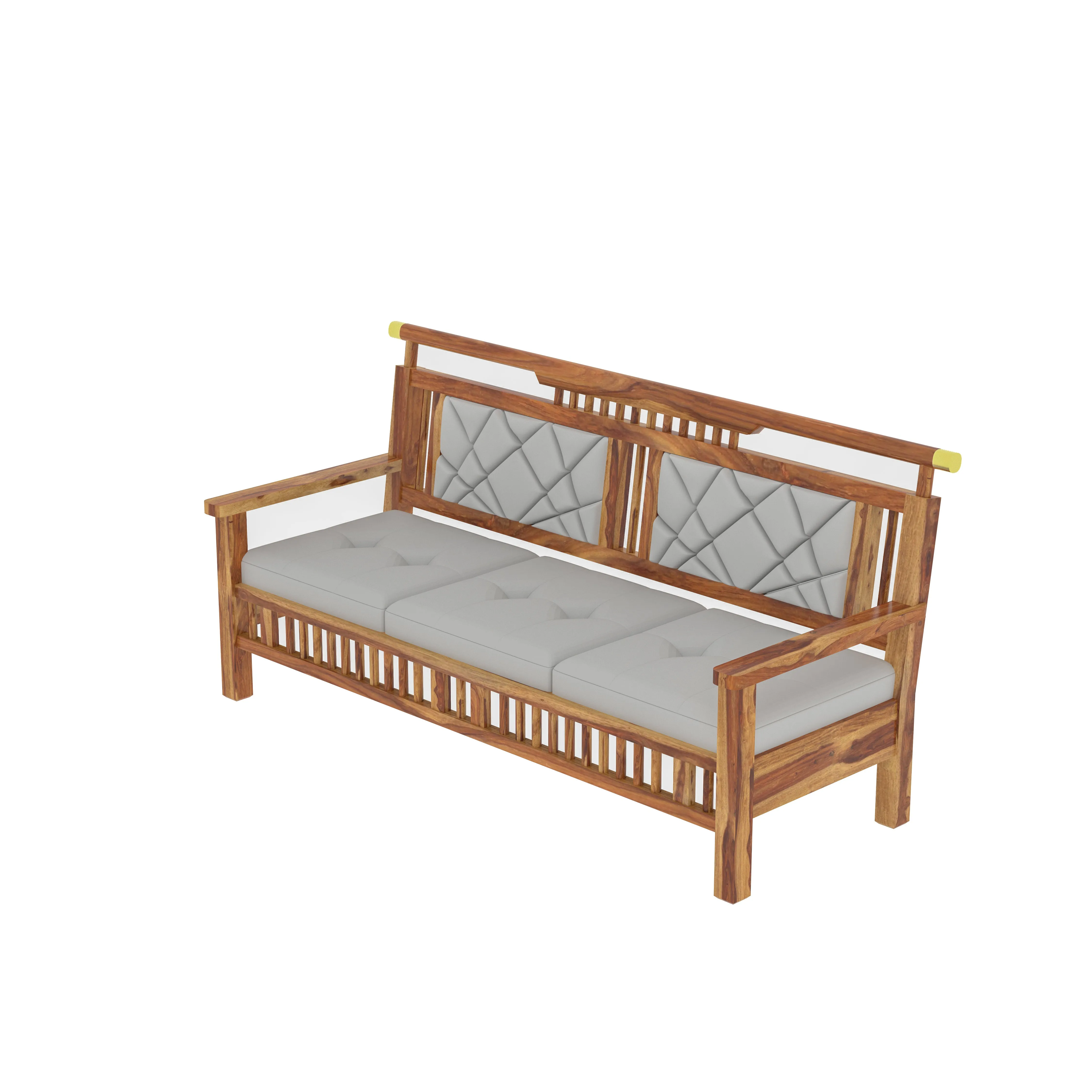 Luxerious Natural Finished Wooden Handmade Sofa Set