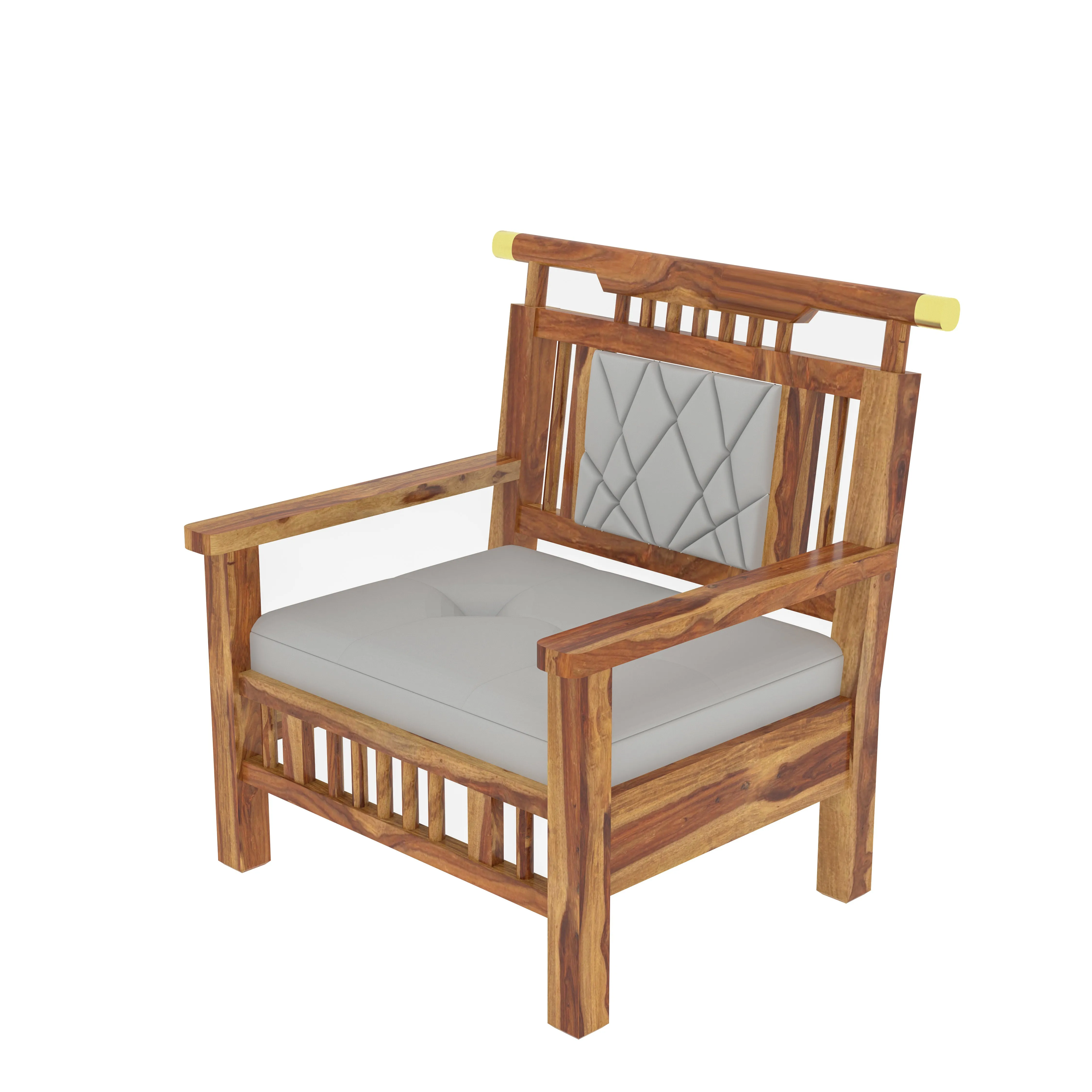 Luxerious Natural Finished Wooden Handmade Sofa Set