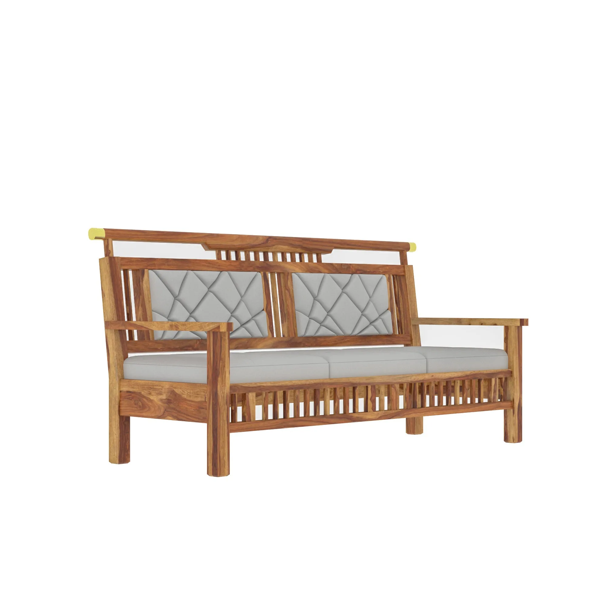 Luxerious Natural Finished Wooden Handmade Sofa Set