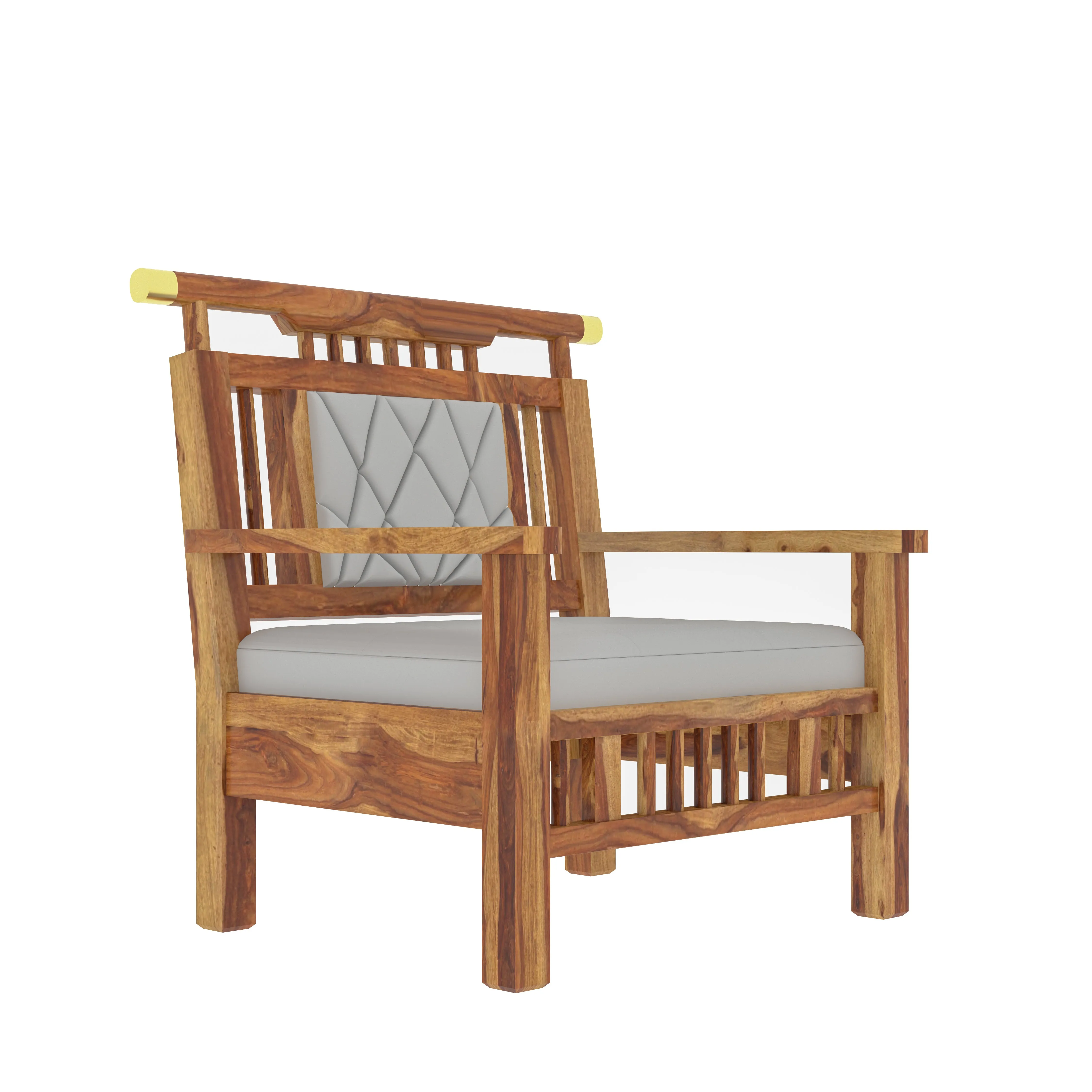 Luxerious Natural Finished Wooden Handmade Sofa Set