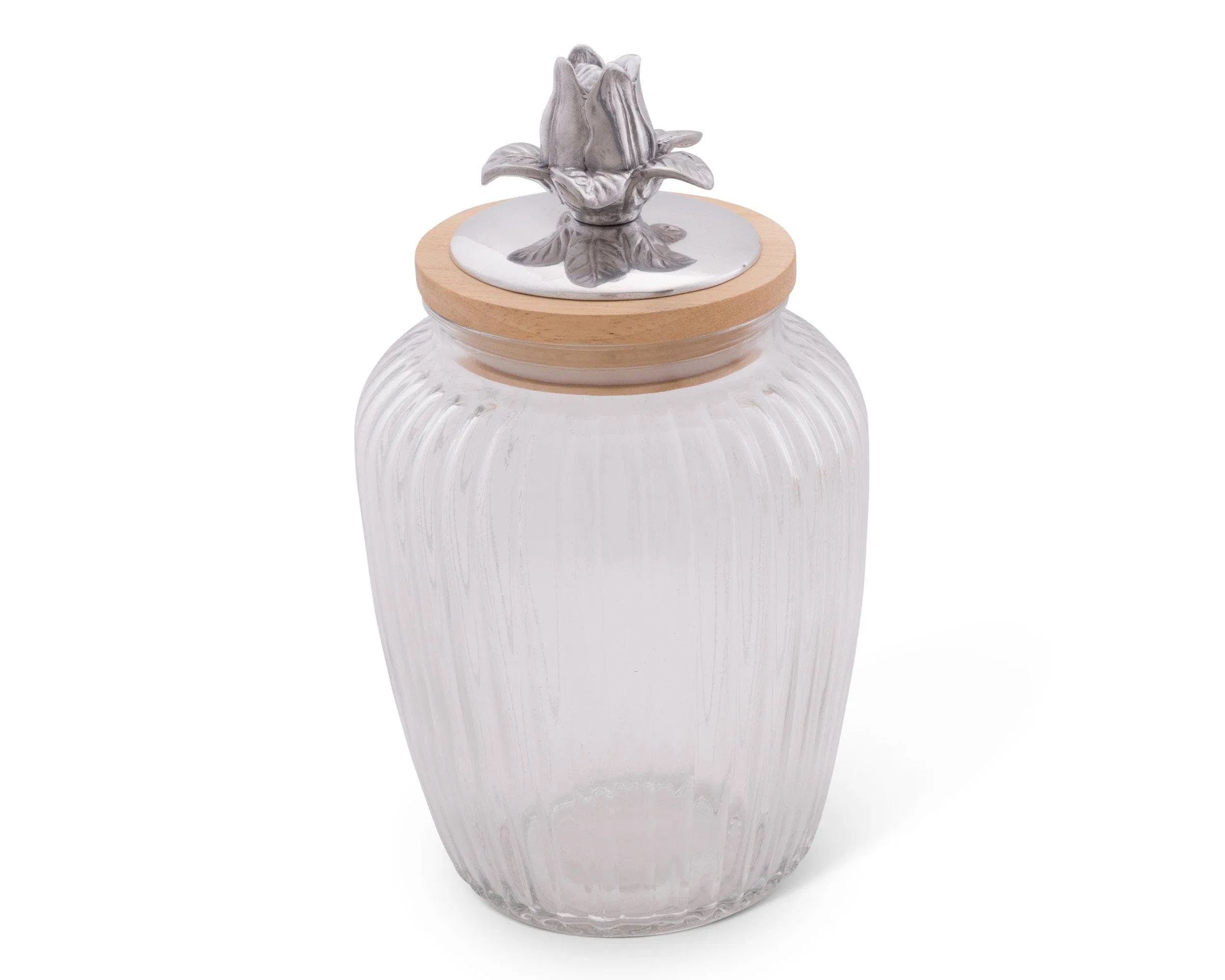 Magnolia Glass Canister by Arthur Court Designs