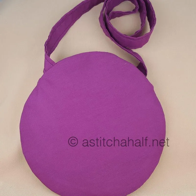 Mega Butterfly Mandala Round Cross Body Bag
