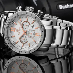 MEGIR Mens Military watch with Luminous Background