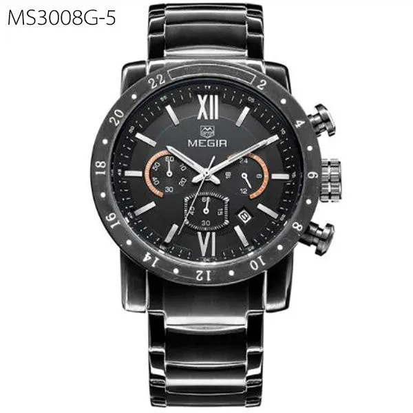 MEGIR Mens Military watch with Luminous Background