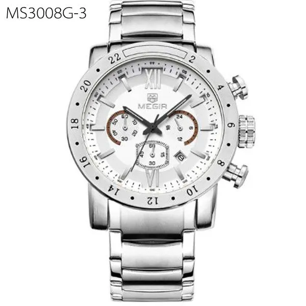 MEGIR Mens Military watch with Luminous Background