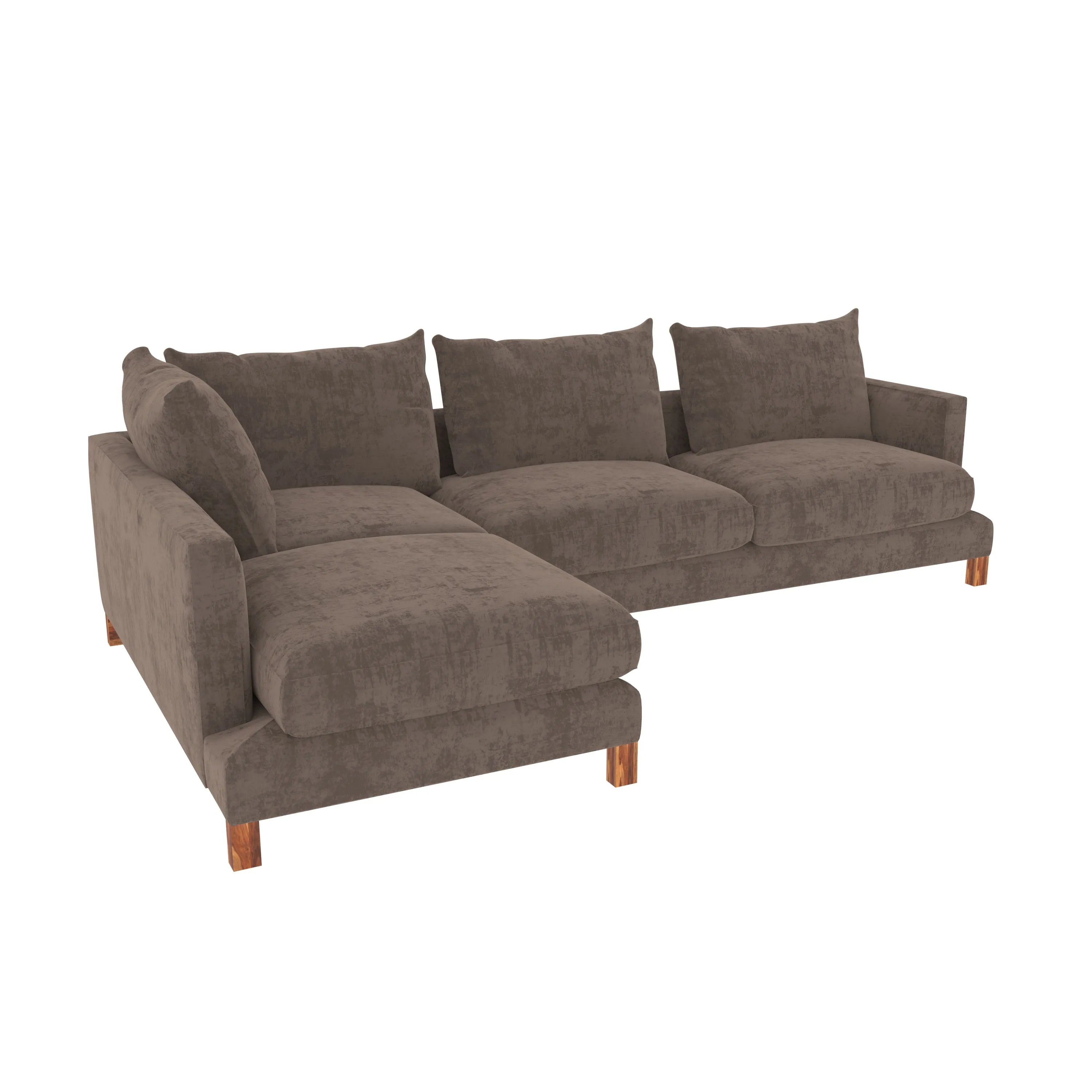 Melodious Mete Pastel Coloured with Premium Comfort L Shaped 4 Seater Sofa Set for Home