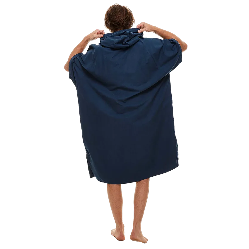 Men's Quick Dry Microfibre Changing Robe - Navy