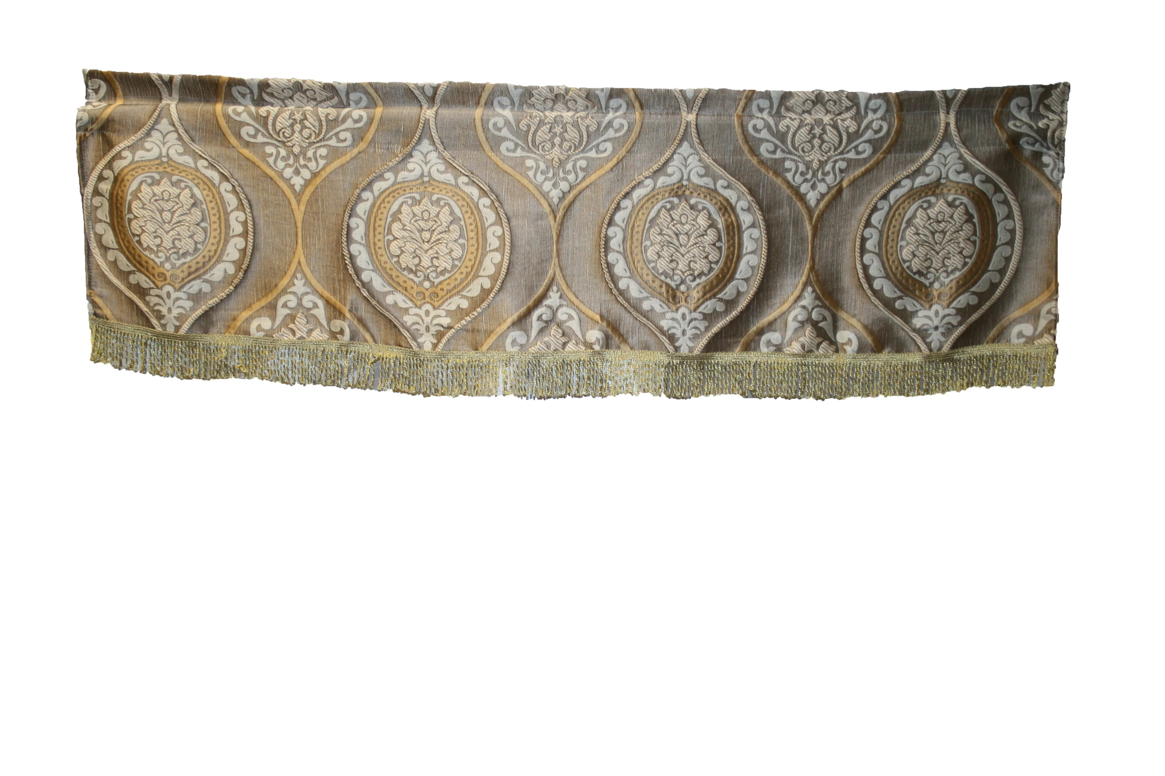 Milano Arts Decorative Window Treatment Rod Pocket Curtain Straight Valance