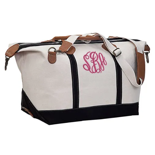 Monogrammed Weekender Travel Bag