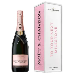 Moët Impérial Rosé "To Your Next Milestone" Cardboard Box