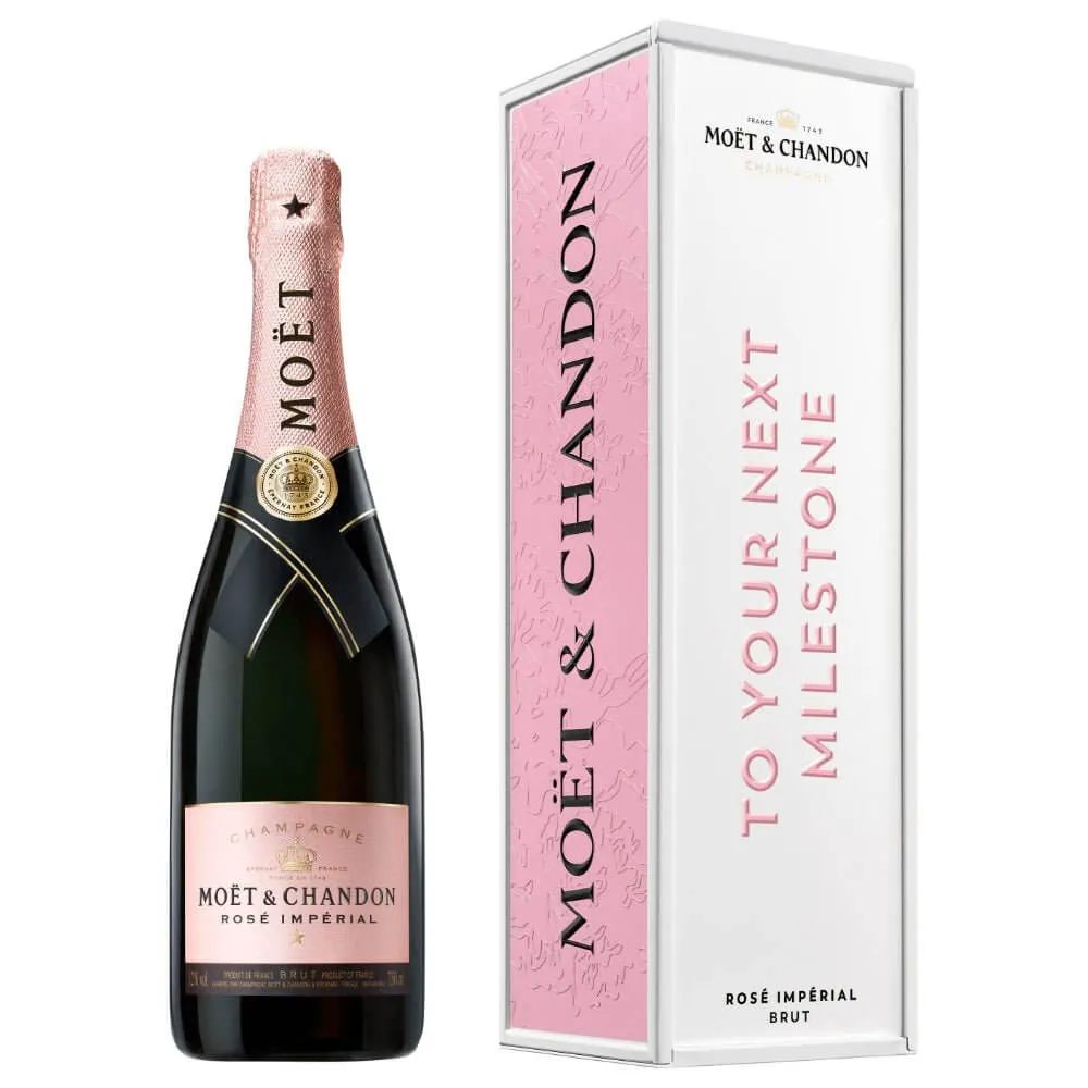 Moët Impérial Rosé "To Your Next Milestone" Cardboard Box