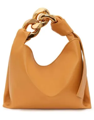 Mustard Small Chain Hobo Bag