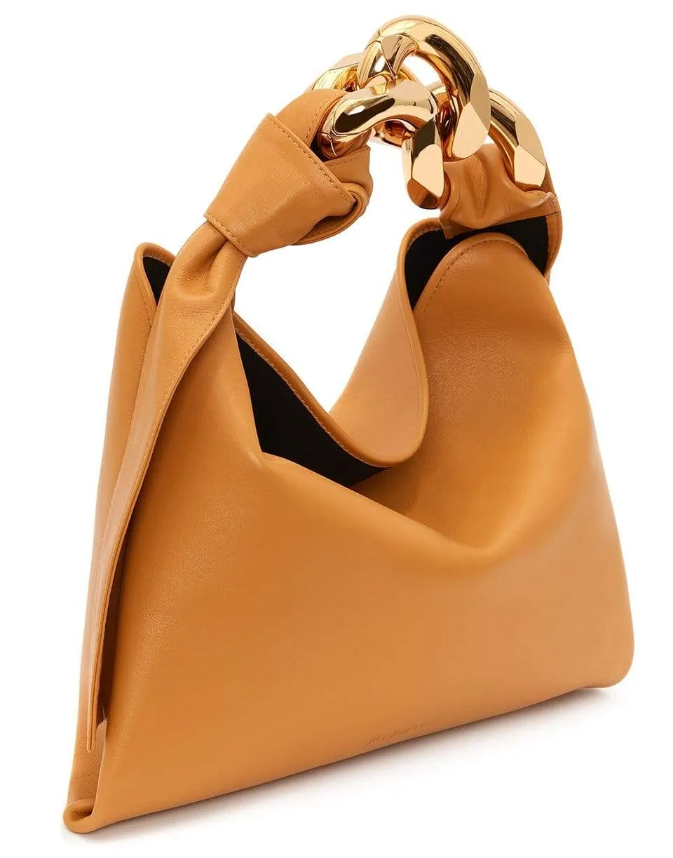 Mustard Small Chain Hobo Bag
