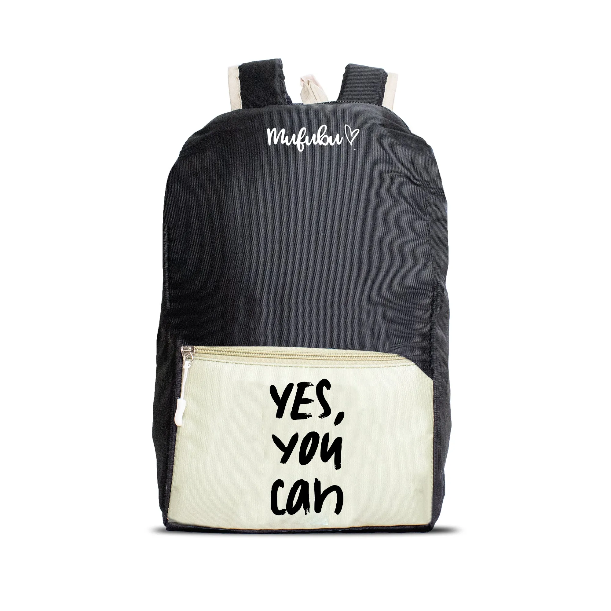 Nano Backpack 15 Ltr Yes You Can Black   Pistachio