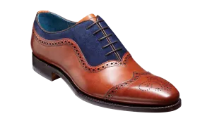 Nicholas - Antique Rosewood / Navy Suede