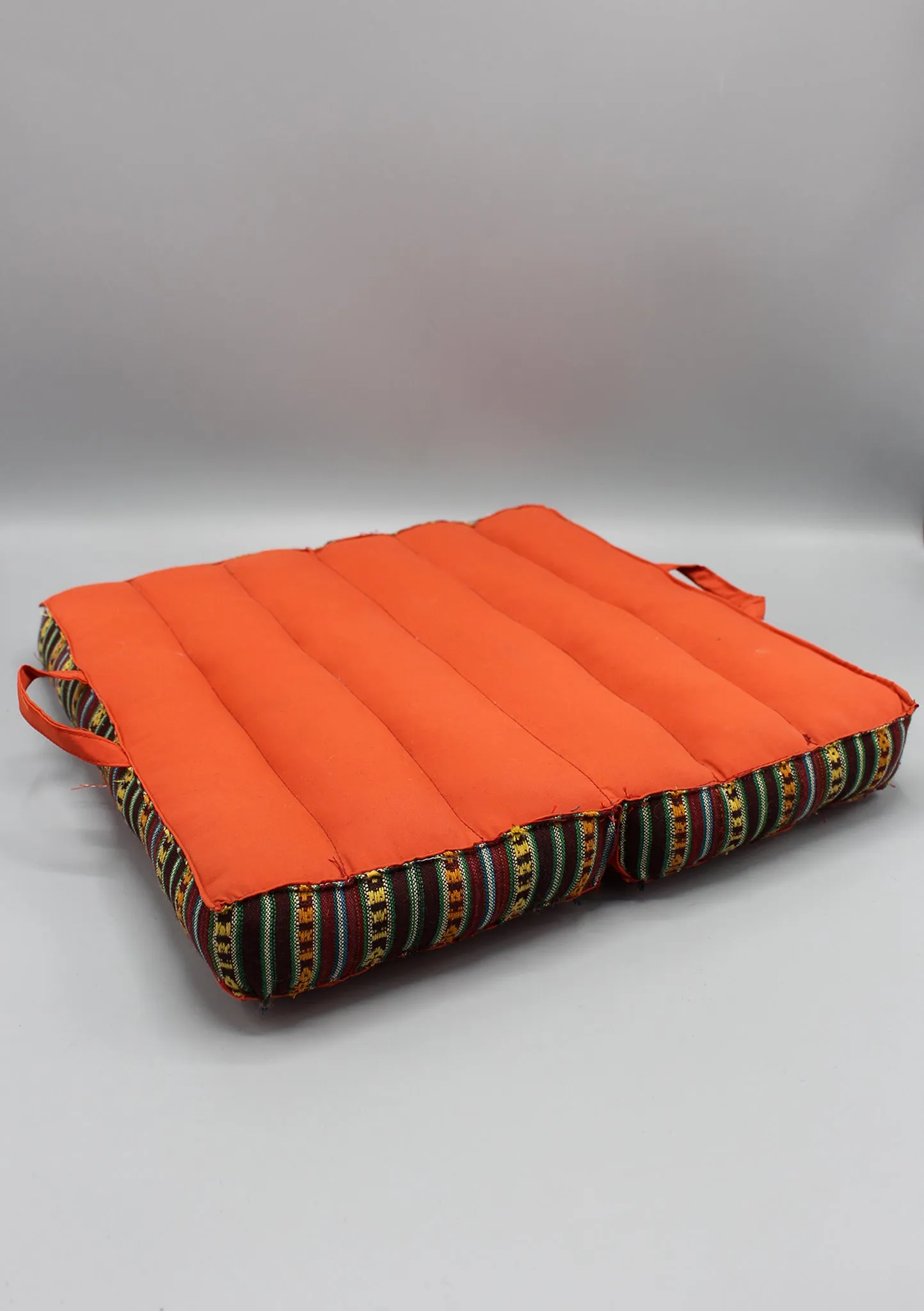 Orange Foldable Large Meditation and Yoga Cushion