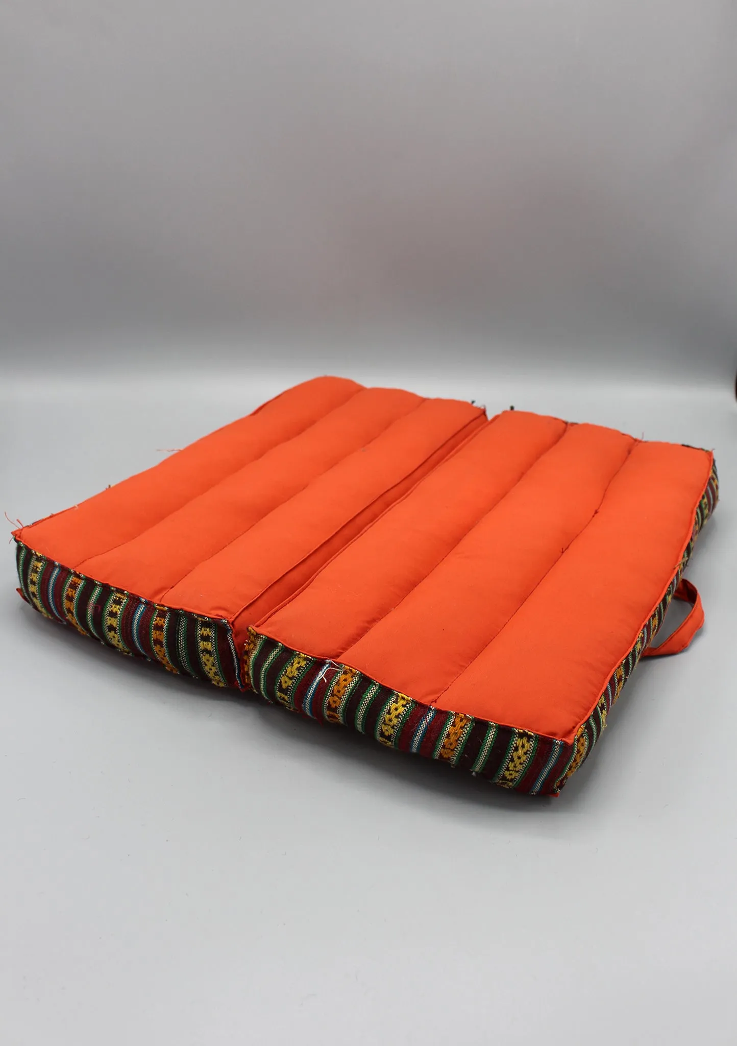 Orange Foldable Large Meditation and Yoga Cushion