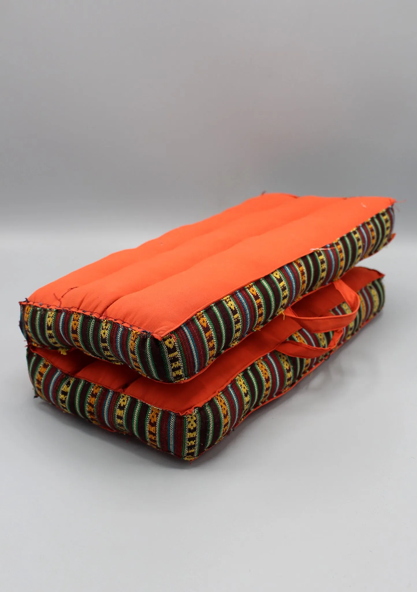 Orange Foldable Large Meditation and Yoga Cushion