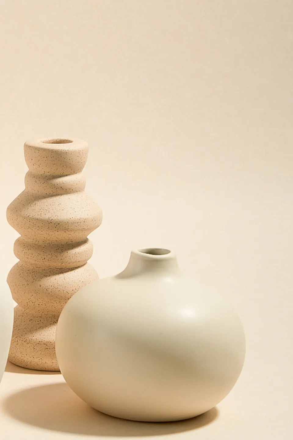 Orb Matt Ivory 10cm Bud Vase
