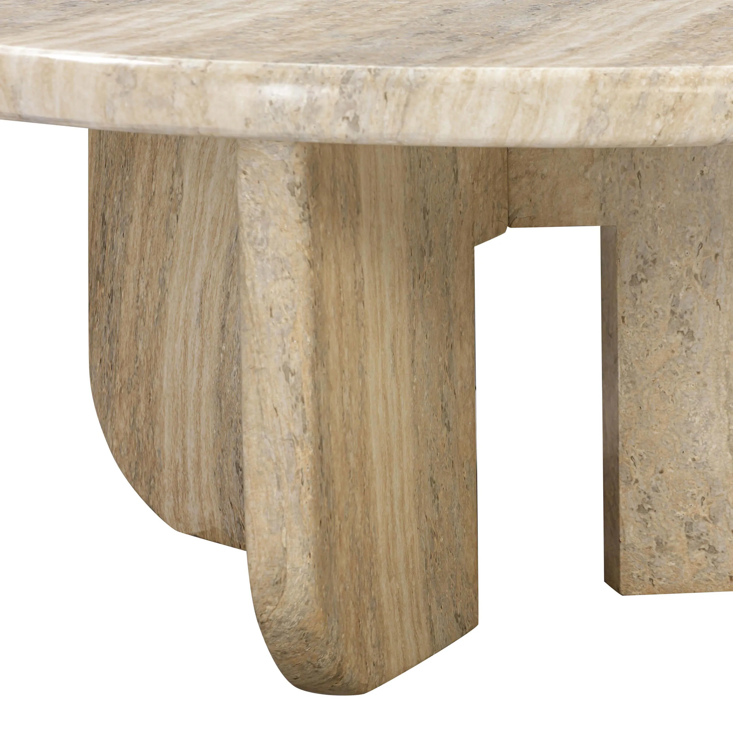 Patrizia Round Coffee Table, Neutral