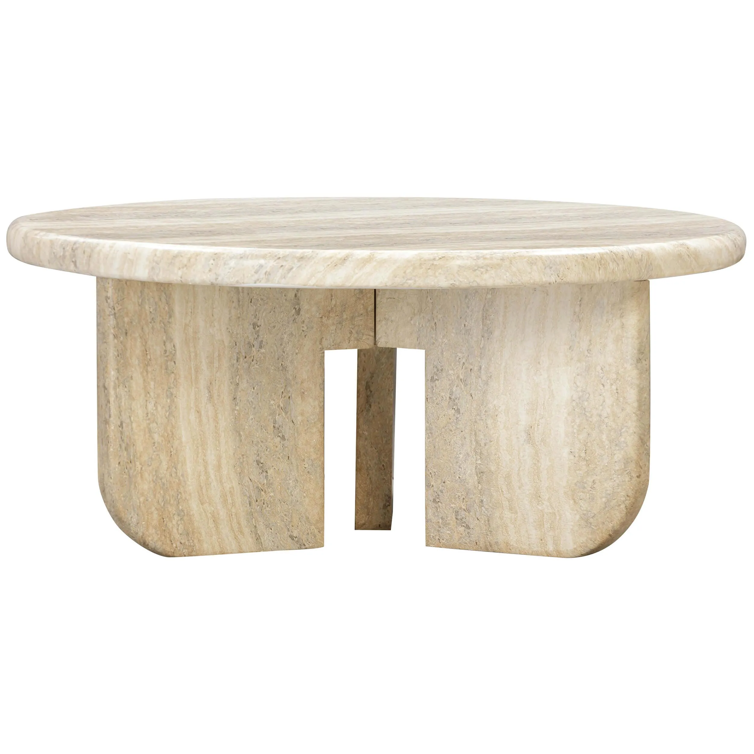 Patrizia Round Coffee Table, Neutral