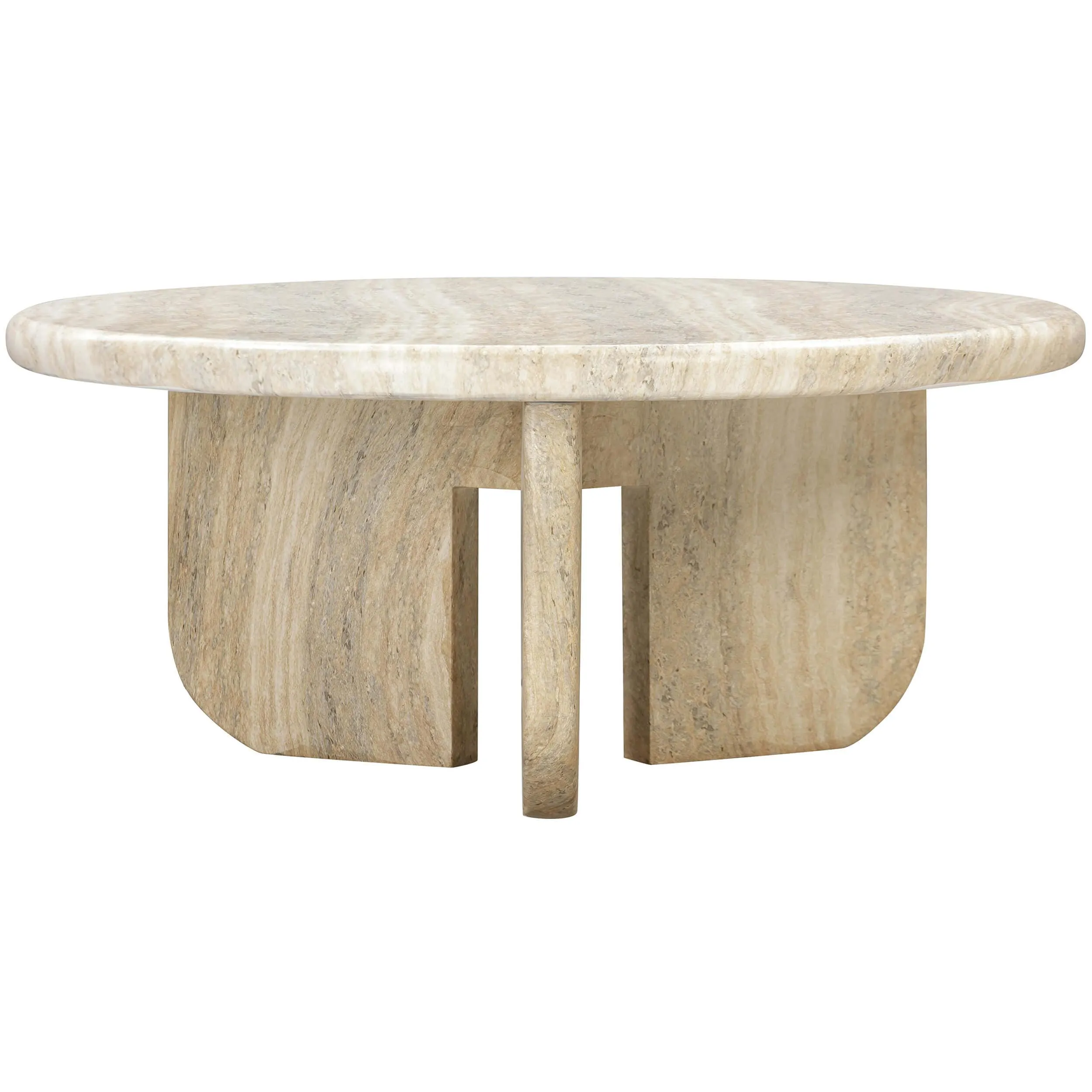 Patrizia Round Coffee Table, Neutral