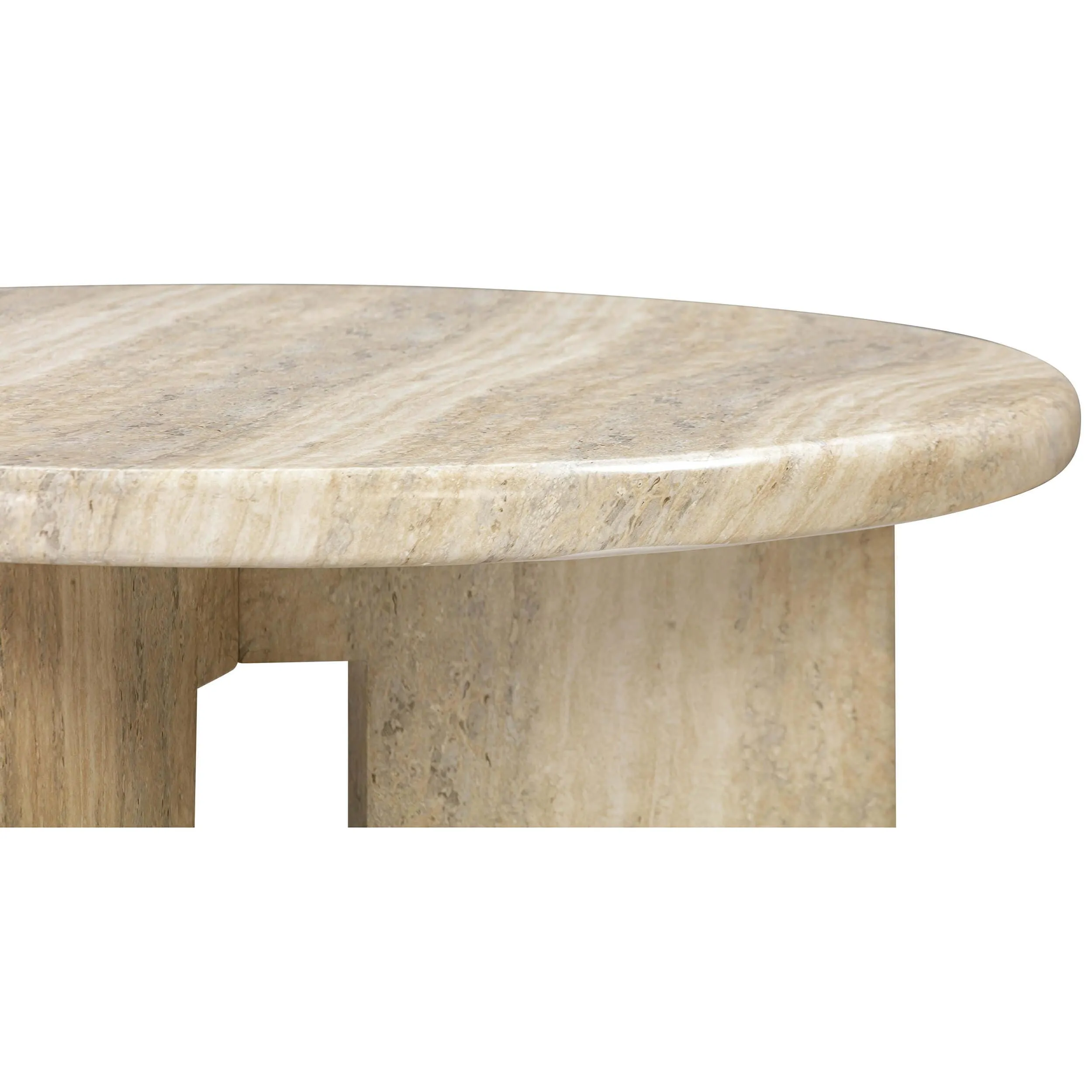 Patrizia Round Coffee Table, Neutral