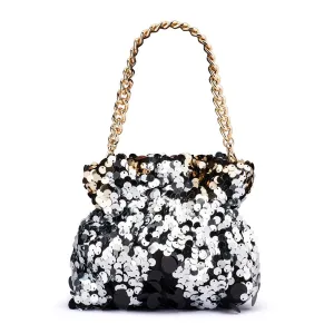 Pedro Sequin Pouch | Black