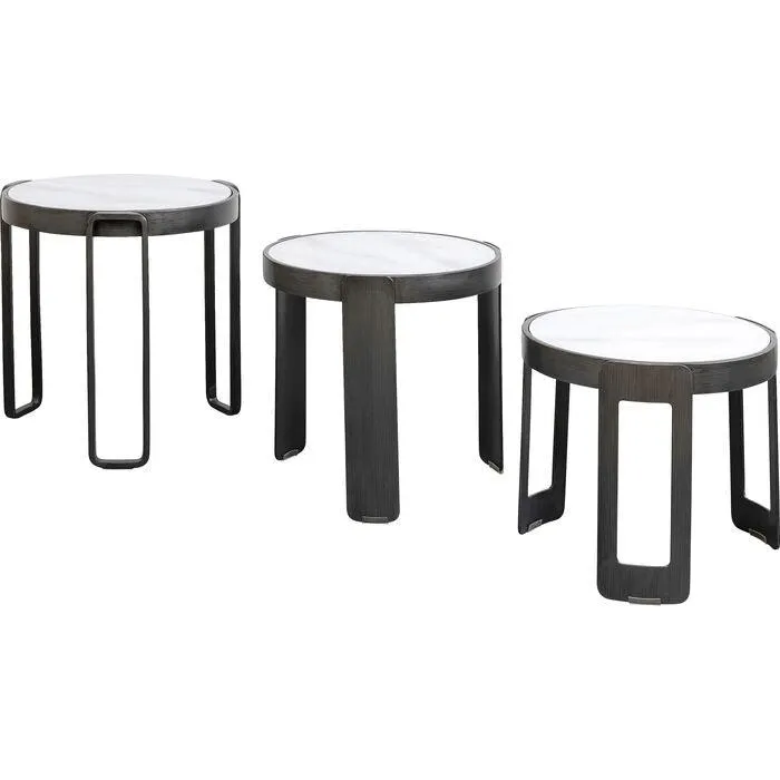 Perelli Glass Coffee Table (3/Set)
