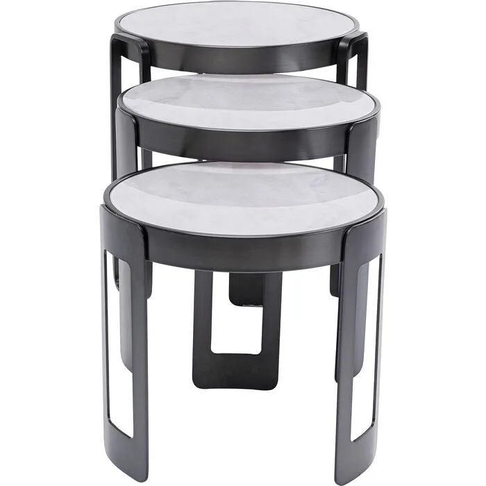 Perelli Glass Coffee Table (3/Set)