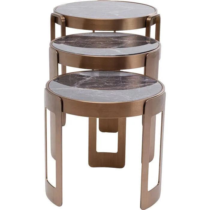 Perelli Glass Coffee Table (3/Set)