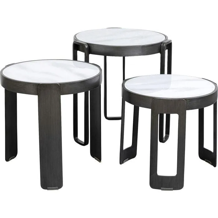 Perelli Glass Coffee Table (3/Set)
