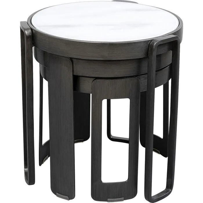 Perelli Glass Coffee Table (3/Set)