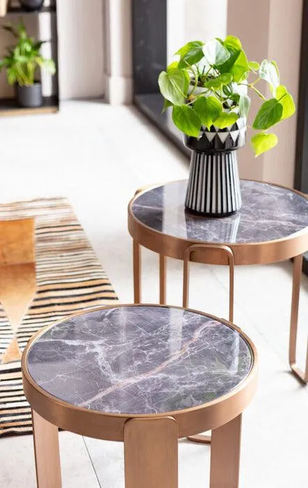 Perelli Glass Coffee Table (3/Set)