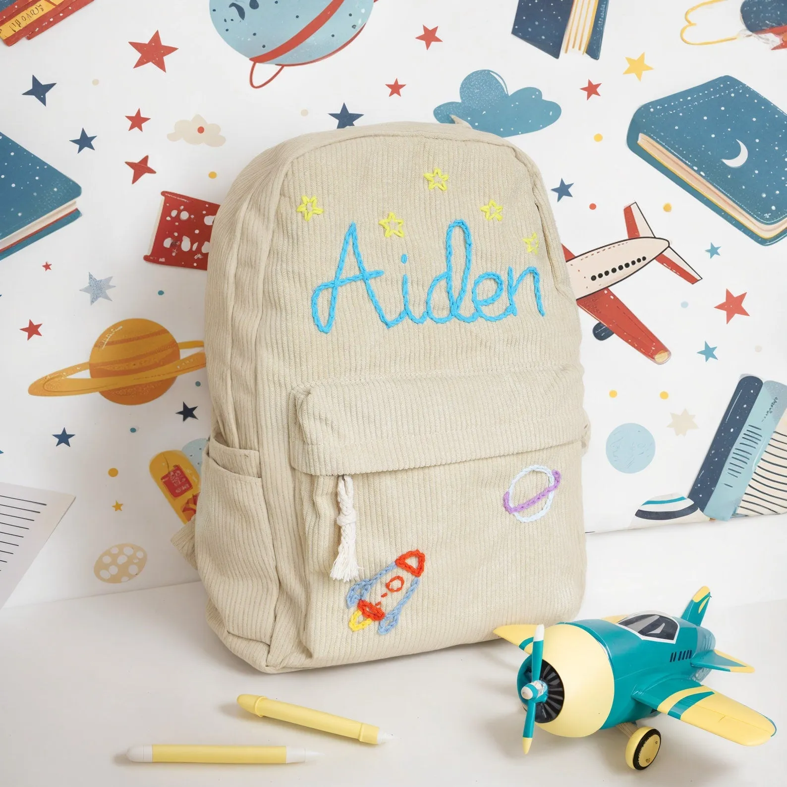 Personalized Embroidered Toddler Backpack,Custom Kids Backpack,Handmade Toddler School Bags,School Backpack,Gift For Girls Boys