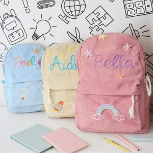 Personalized Embroidered Toddler Backpack,Custom Kids Backpack,Handmade Toddler School Bags,School Backpack,Gift For Girls Boys
