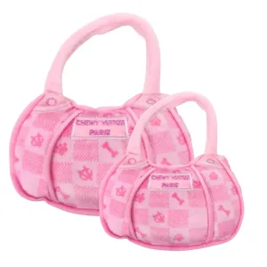 Pink Checker Chewy Vuiton Handbag