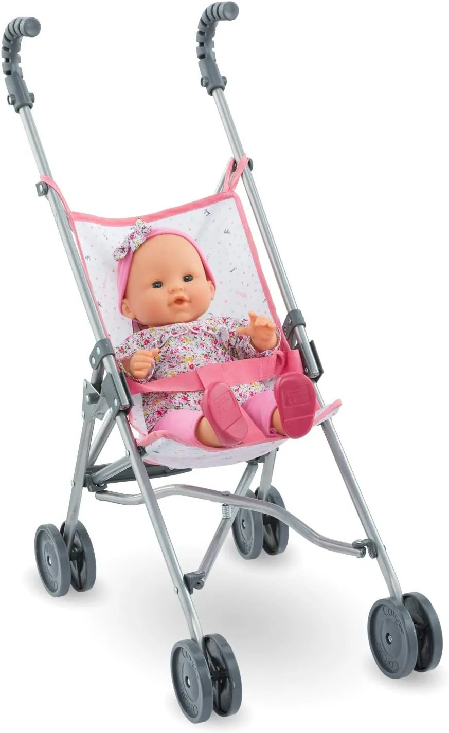 Pink Umbrella Stroller for Dolls