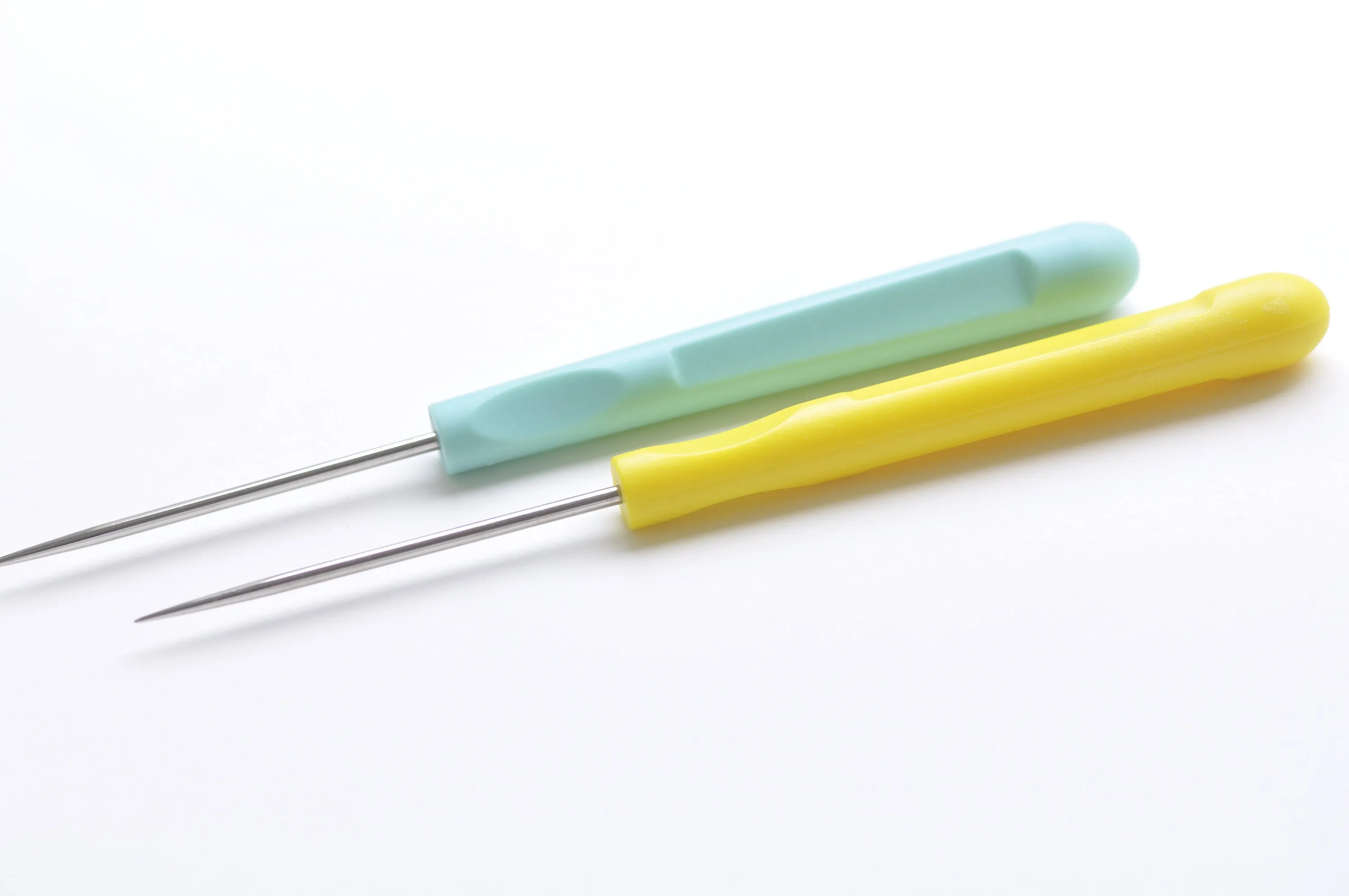 Plastic Handle Awl/ 13cm (5") Length DIY Tool Felting Awl Purse Frame Bag Tool Set of 2