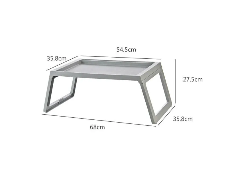 Plastic Light Foldable Laptop Table Bed Tray Lapdesk