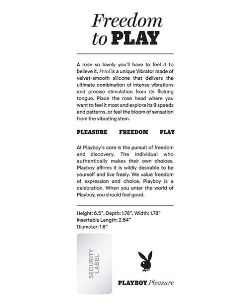 Playboy Pleasure Petal Vibrator