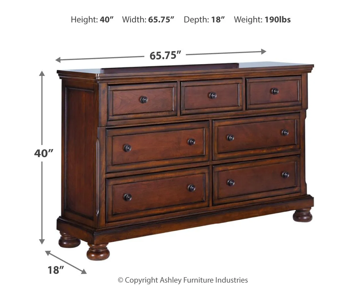 Porter Queen Sleigh Bed with Dresser